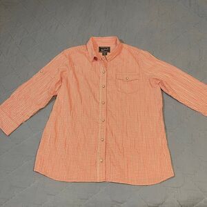 Woolrich Women’s Button Up Shirt XL Plaid Long Sleeve